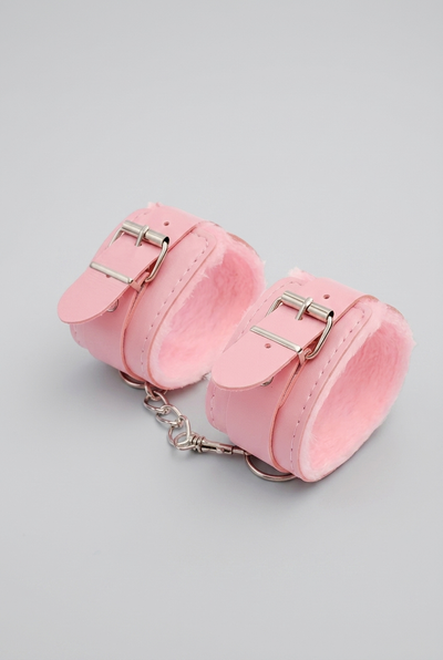 Rosé Velvet Cuffs – luxusní růžová pouta s jemným plyšem
